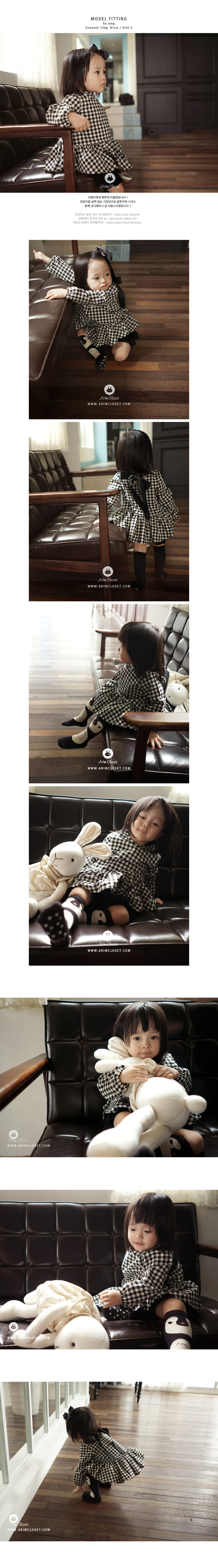 Arim Closet - Korean Baby Fashion - #babyboutique - Big Ribbon Point Blouse - 4