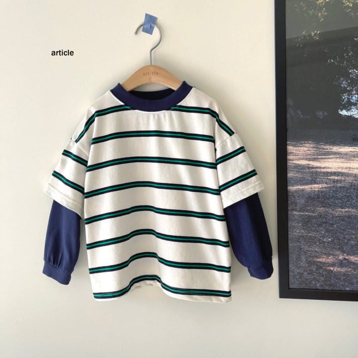 Article - Korean Children Fashion - #Kfashion4kids - Stripes Tee - 3