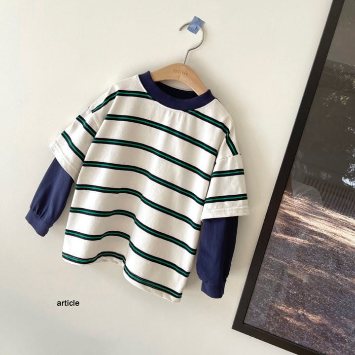 Article - Korean Children Fashion - #childofig - Stripes Tee - 8