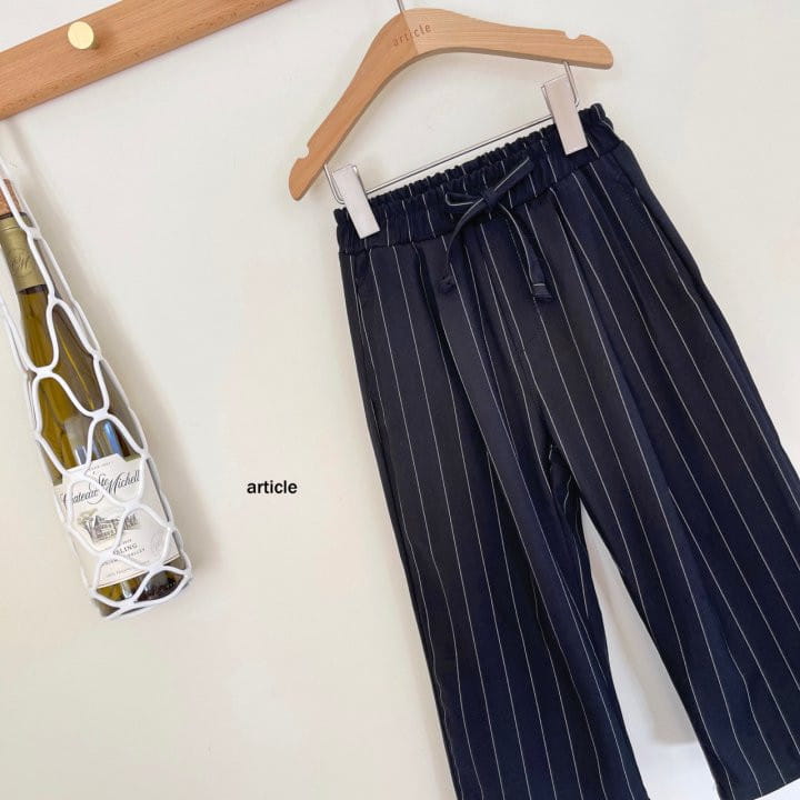 Article - Korean Children Fashion - #childrensboutique - Rayon Stripes Pants - 8