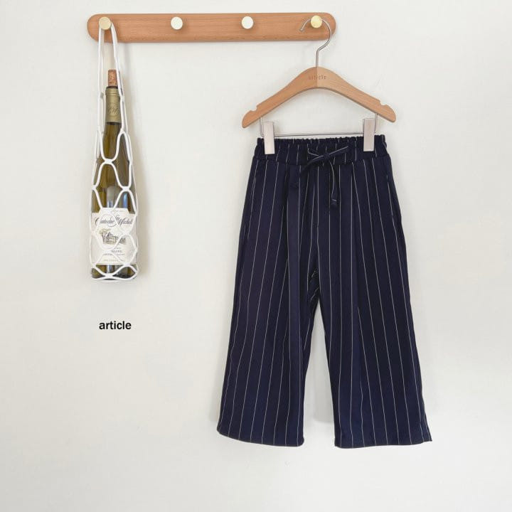 Article - Korean Children Fashion - #magicofchildhood - Rayon Stripes Pants - 4