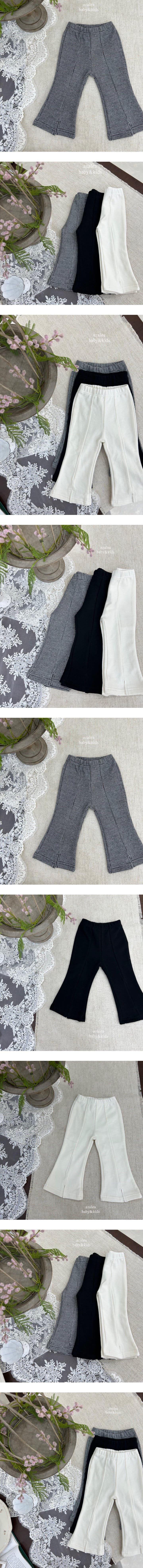 Azalea - Korean Children Fashion - #stylishchildhood - Slit Pants Check