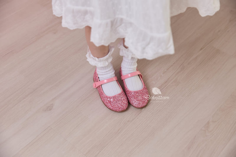 Babyzzam - Korean Children Fashion - #childrensboutique - Shine Button Flats - 2