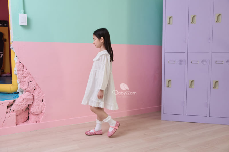 Babyzzam - Korean Children Fashion - #designkidswear - Shine Button Flats - 4