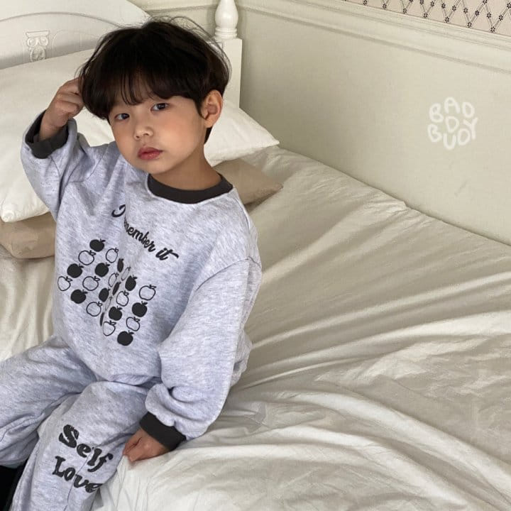 Badburdy - Korean Children Fashion - #kidsshorts - Apple Sweatshirt - 2