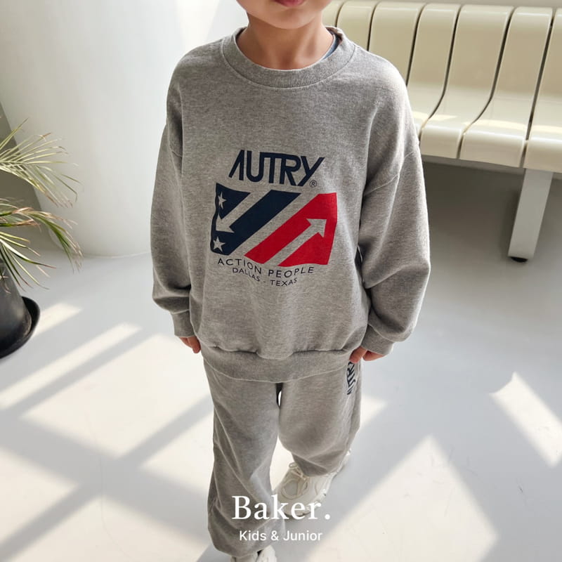 Baker - Korean Children Fashion - #discoveringself - Oat Sweatshirt Set - 3
