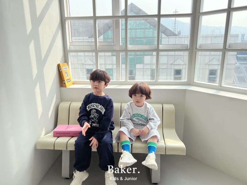 Baker - Korean Children Fashion - #discoveringself - Sweatshirt Pants Shorts Set - 3