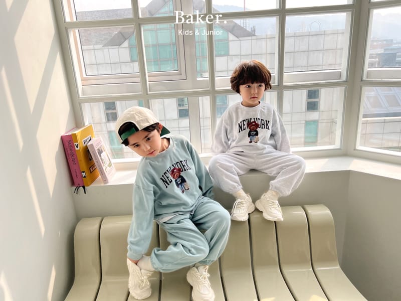 Baker - Korean Children Fashion - #fashionkids - Newyork Top Bottom Set - 5