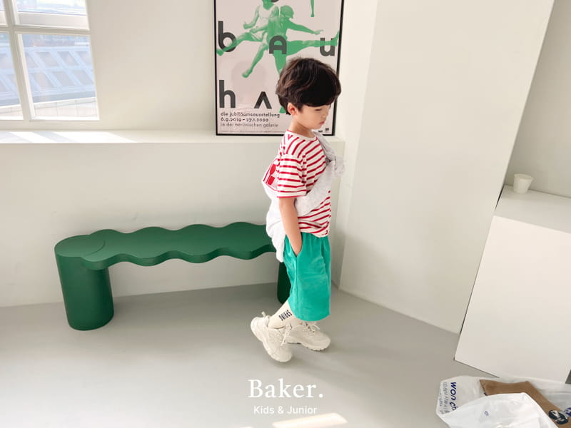 Baker - Korean Children Fashion - #kidsshorts - Backer Stripes Teee - 10