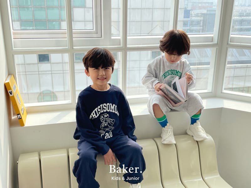 Baker - Korean Children Fashion - #kidsstore - Sweatshirt Pants Shorts Set - 6