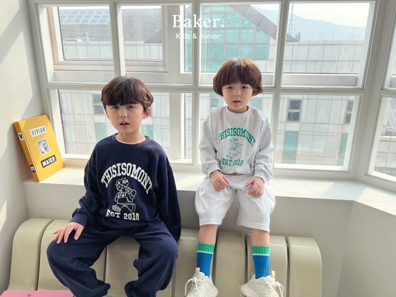 Baker - Korean Children Fashion - #kidzfashiontrend - Sweatshirt Pants Shorts Set - 7