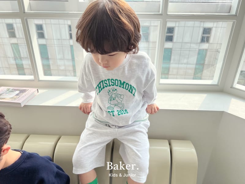 Baker - Korean Children Fashion - #magicofchildhood - Sweatshirt Pants Shorts Set - 10