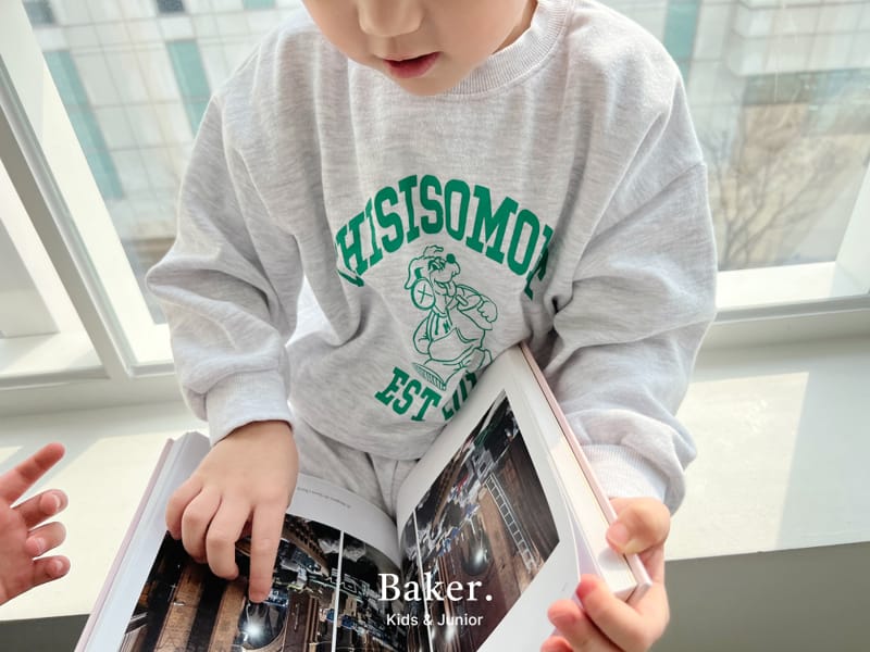 Baker - Korean Children Fashion - #minifashionista - Sweatshirt Pants Shorts Set - 11