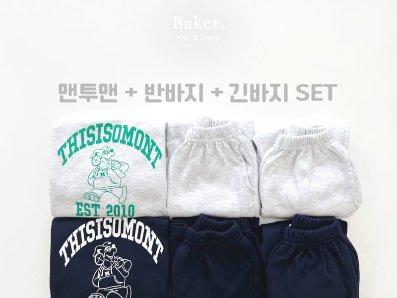 Baker - Korean Children Fashion - #prettylittlegirls - Sweatshirt Pants Shorts Set - 12