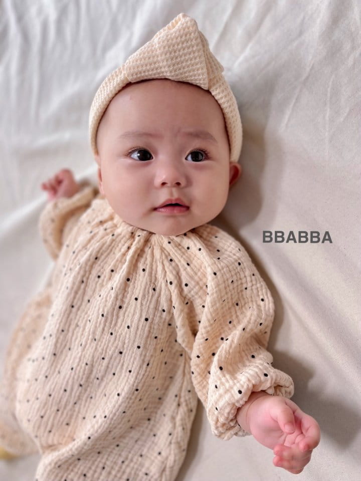 Bbabba - Korean Baby Fashion - #babyboutique - Dot Long Bodysuit - 2