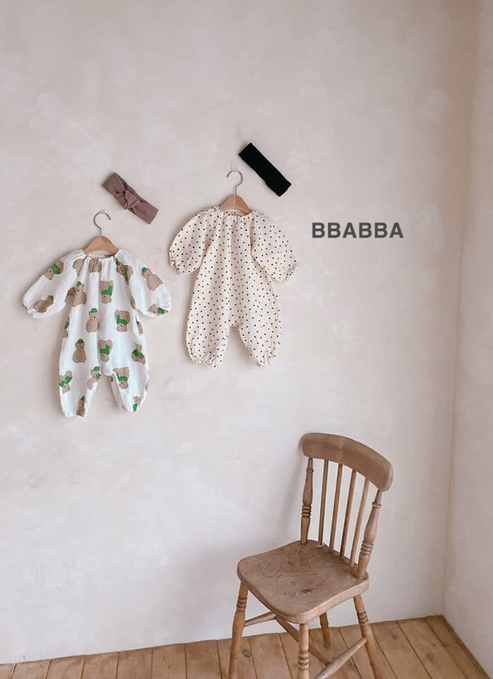 Bbabba - Korean Baby Fashion - #babyboutique - Bear Long Bodysuit