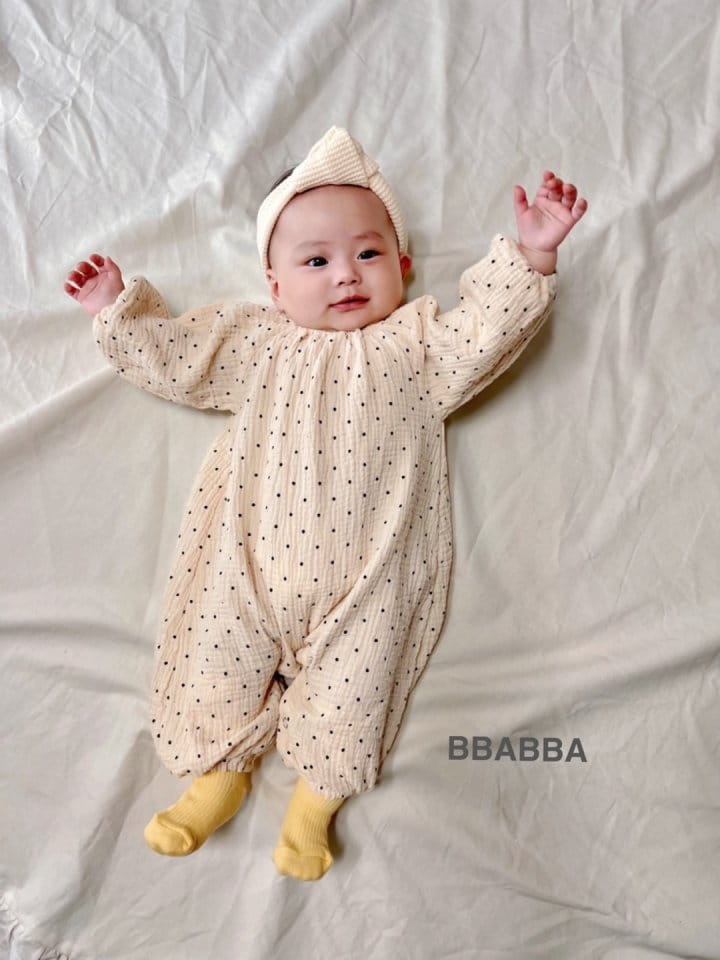 Bbabba - Korean Baby Fashion - #babyboutiqueclothing - Dot Long Bodysuit - 3