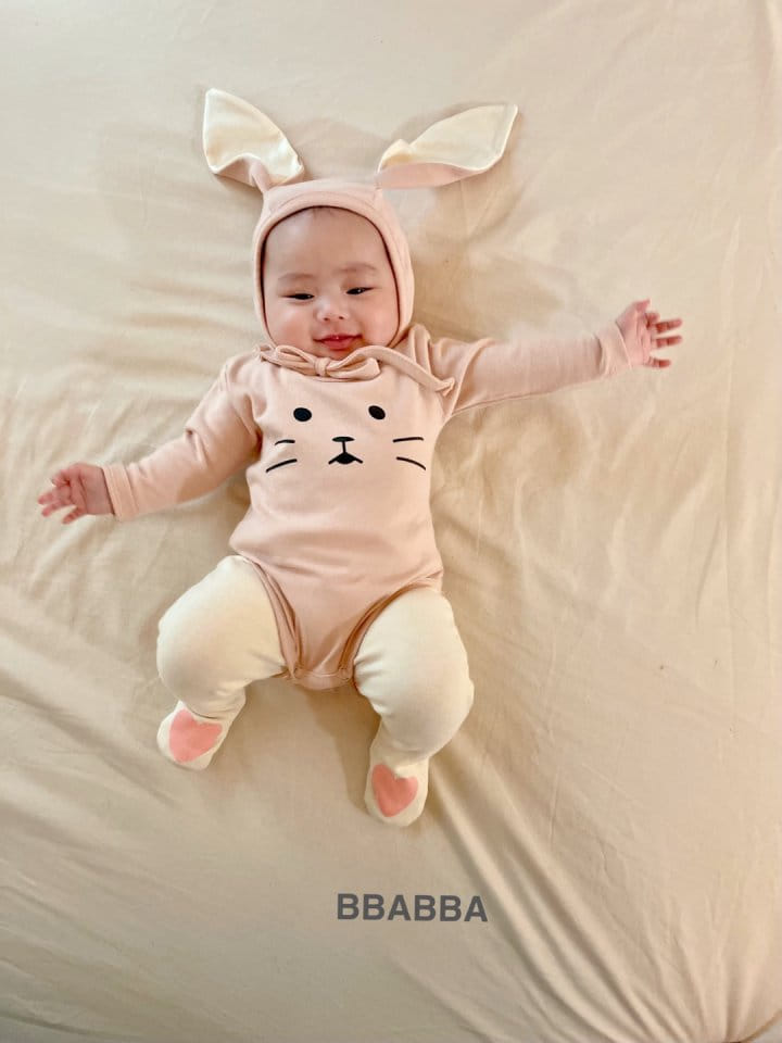 Bbabba - Korean Baby Fashion - #babyfever - Rabbit Bodysuit with Bonnet - 7