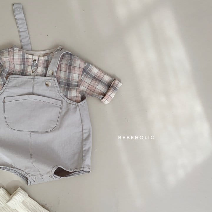 Bebe Holic - Korean Baby Fashion - #babyboutiqueclothing - Check Shirt - 6