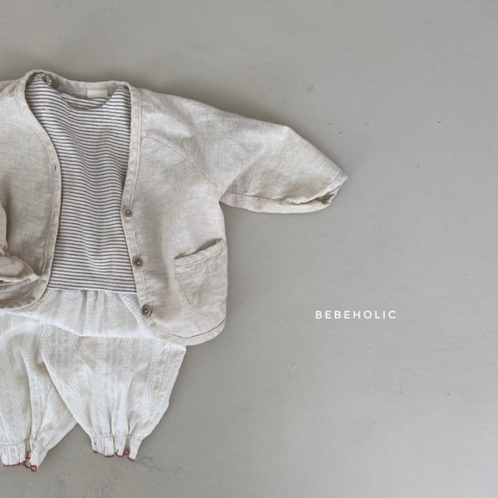 Bebe Holic - Korean Baby Fashion - #babyoutfit - Twill Cardigan - 3