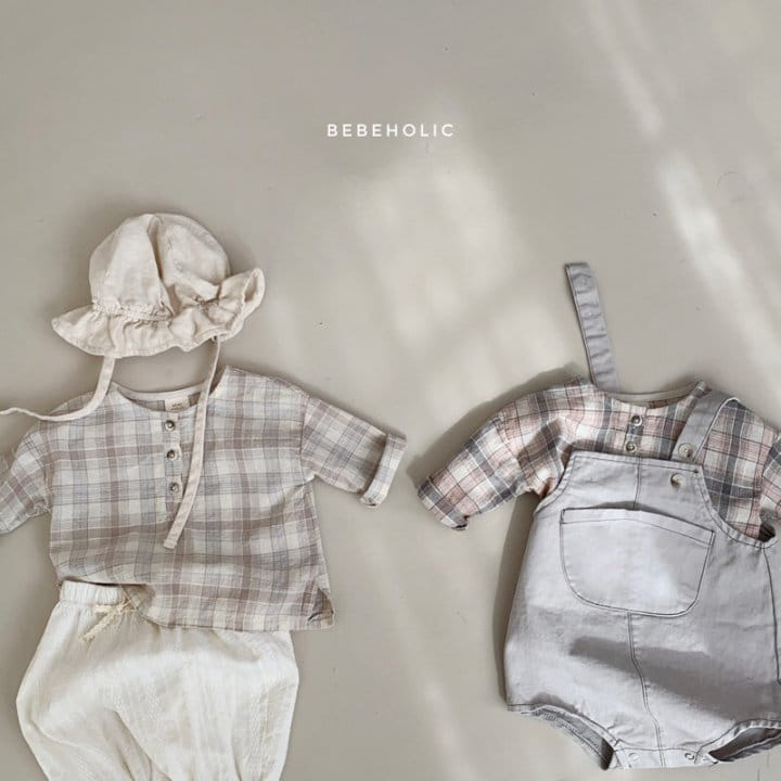 Bebe Holic - Korean Baby Fashion - #onlinebabyboutique - Check Shirt - 2