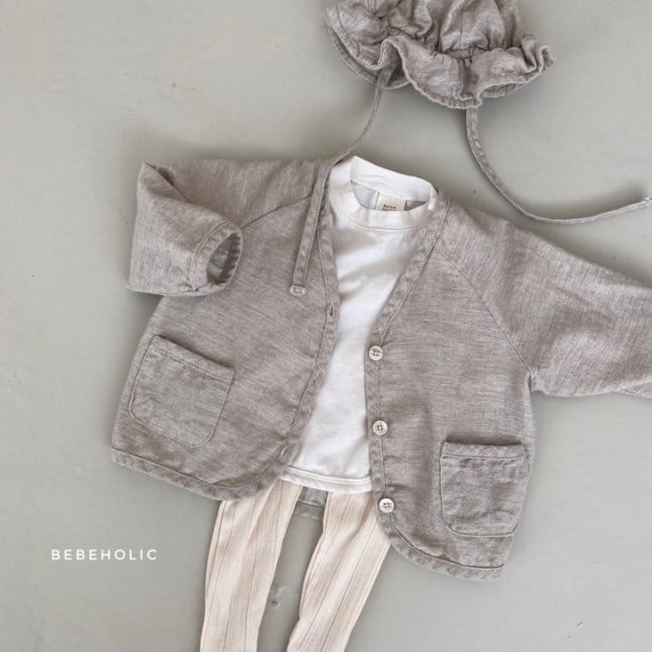 Bebe Holic - Korean Baby Fashion - #onlinebabyshop - Twill Cardigan - 6