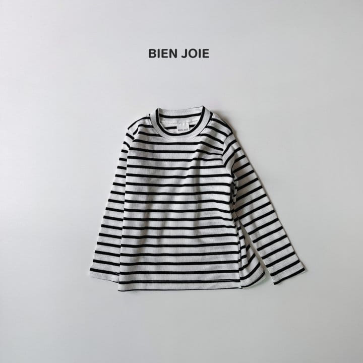 Bien Joie - Korean Children Fashion - #childofig - Heize Stripes Tee - 4