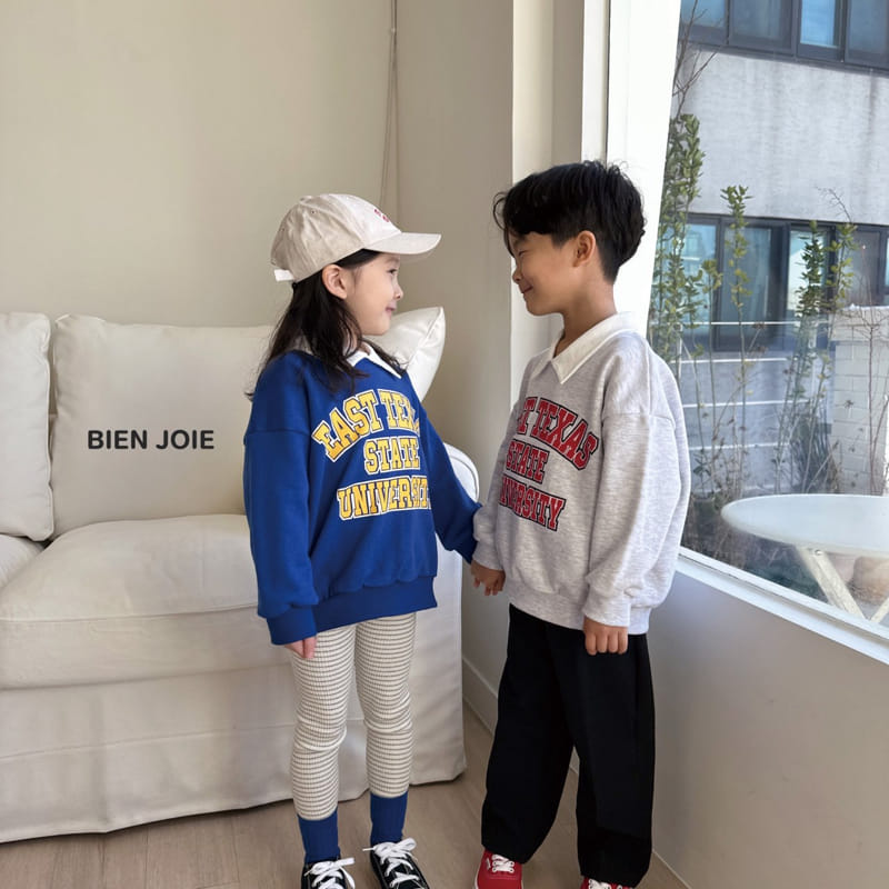 Bien Joie - Korean Children Fashion - #designkidswear - Easy Collar Sweatshirt - 2