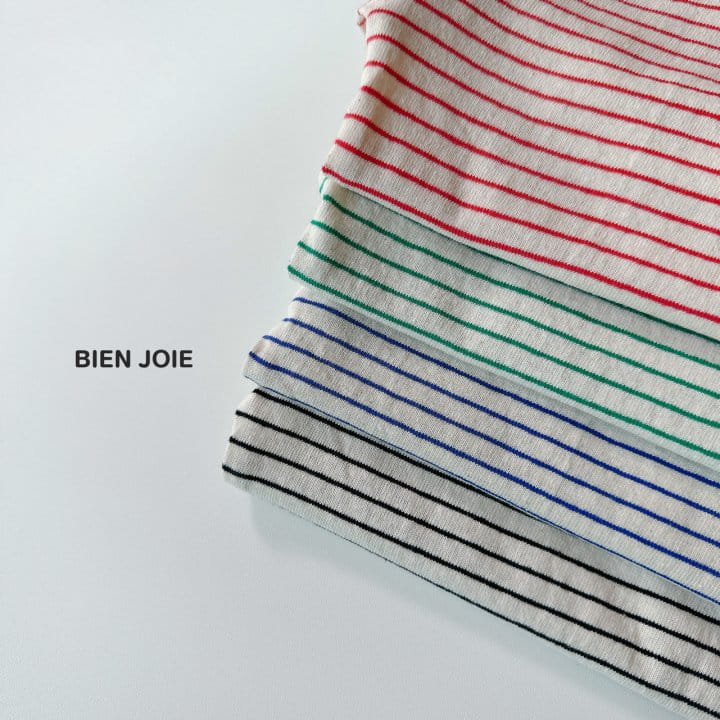 Bien Joie - Korean Children Fashion - #discoveringself - Now Stripes Tee - 3