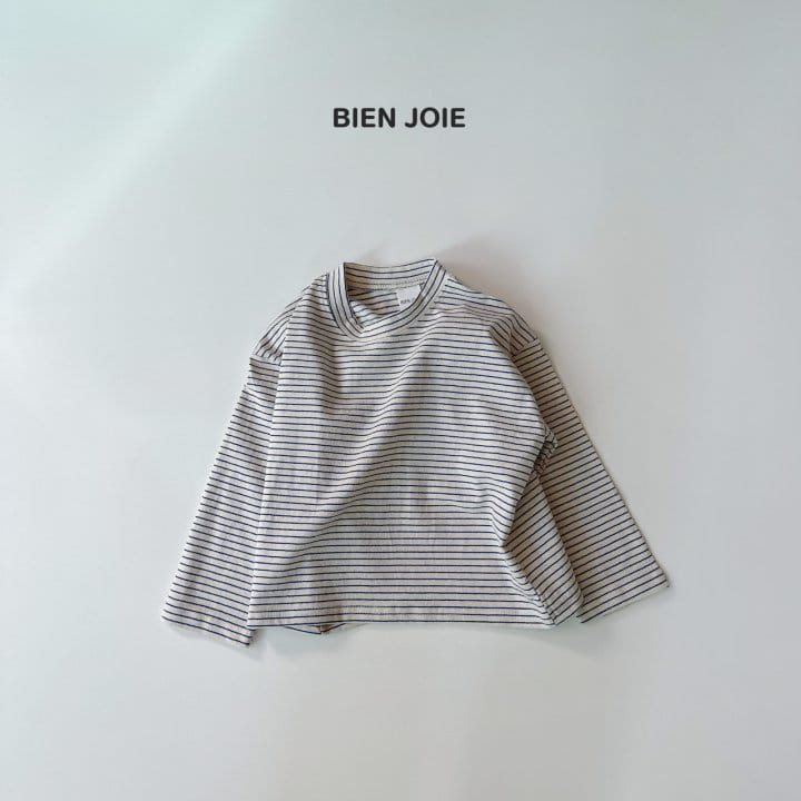 Bien Joie - Korean Children Fashion - #discoveringself - Now Stripes Tee - 4