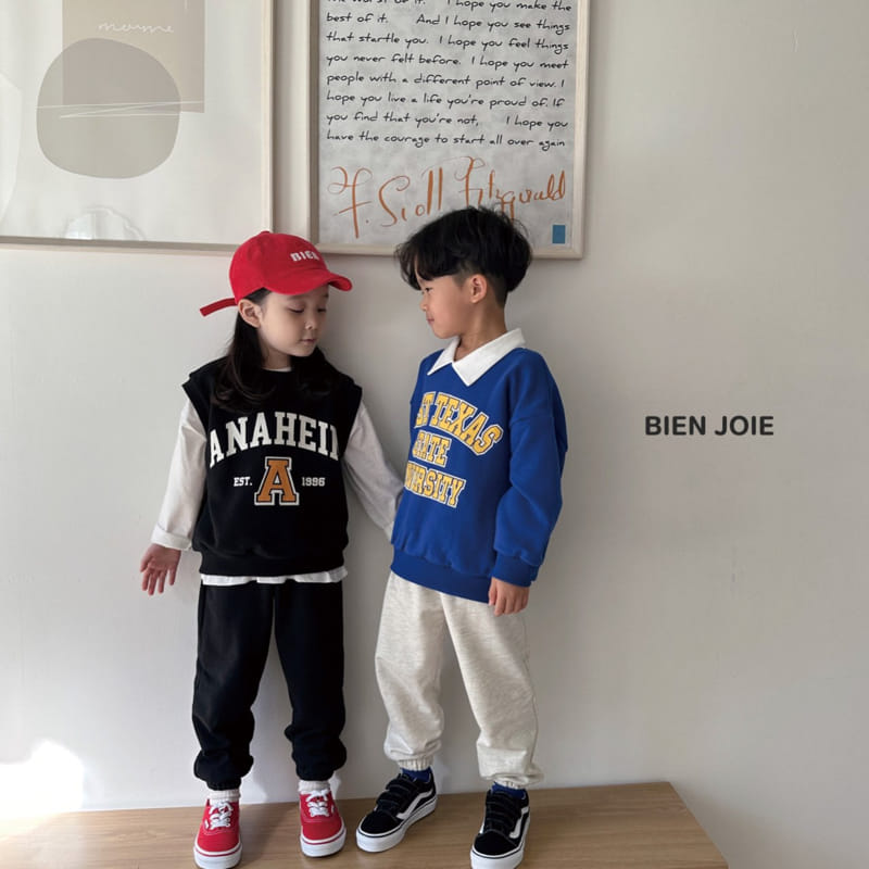 Bien Joie - Korean Children Fashion - #discoveringself - Easy Collar Sweatshirt - 4