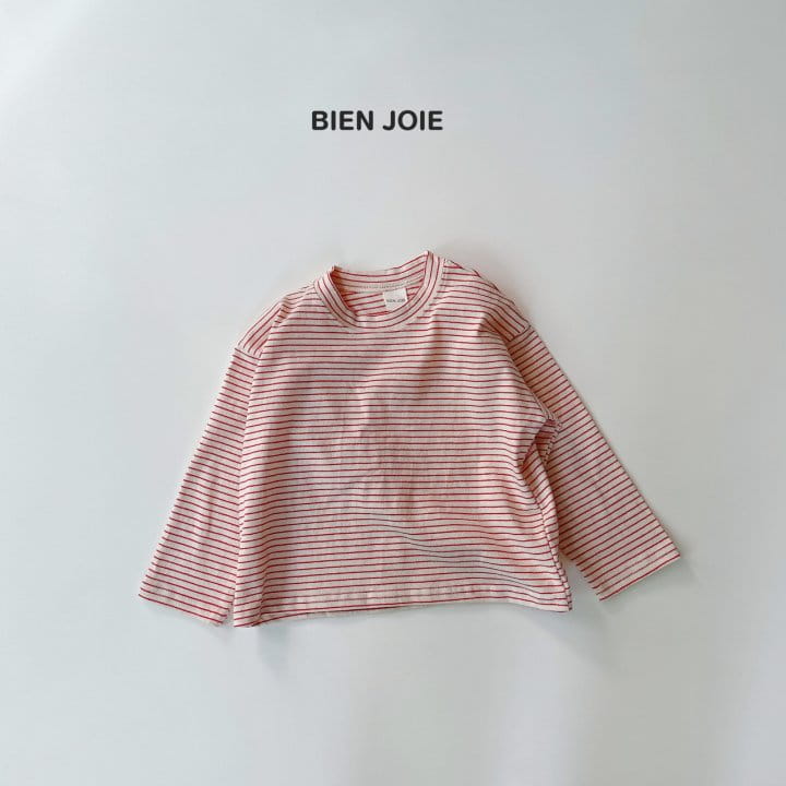 Bien Joie - Korean Children Fashion - #kidsshorts - Now Stripes Tee - 5