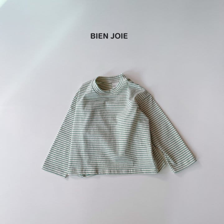 Bien Joie - Korean Children Fashion - #kidzfashiontrend - Now Stripes Tee - 7