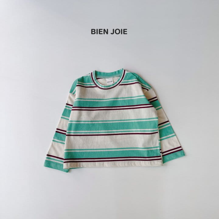 Bien Joie - Korean Children Fashion - #kidzfashiontrend - Roty Stripes Tee - 6