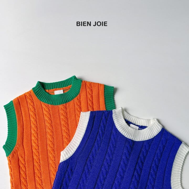 Bien Joie - Korean Children Fashion - #littlefashionista - Bling Vest Knit  - 2