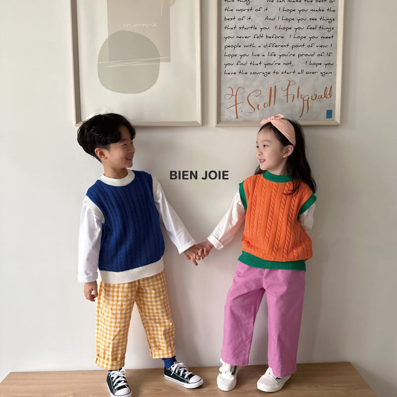 Bien Joie - Korean Children Fashion - #littlefashionista - Checks Pants - 3