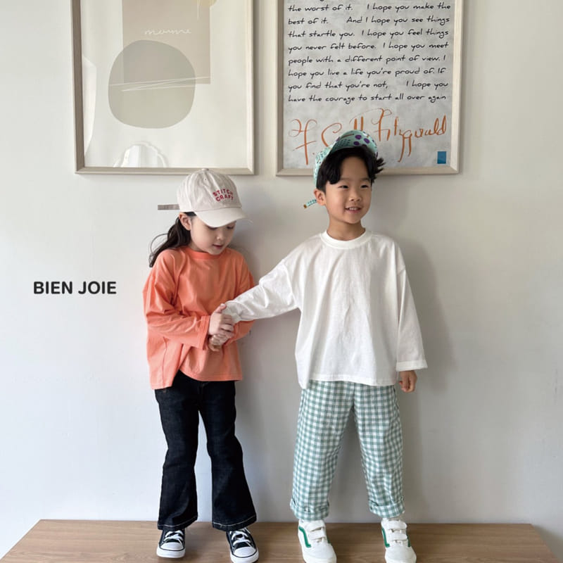 Bien Joie - Korean Children Fashion - #minifashionista - Checks Pants - 5
