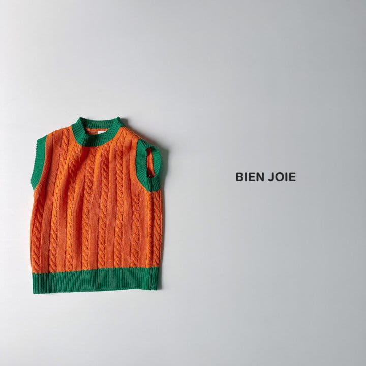 Bien Joie - Korean Children Fashion - #toddlerclothing - Bling Vest Knit  - 7