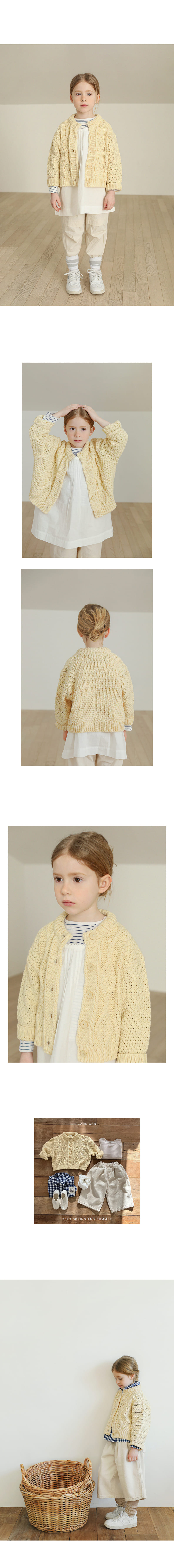 Bien a Bien - Korean Children Fashion - #childrensboutique - Kasel Cable Knit Cardigan - 2