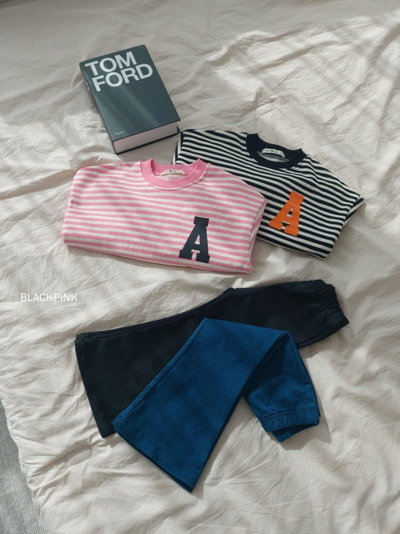 Black Pink - Korean Children Fashion - #childofig - A Sweatshirt - 4