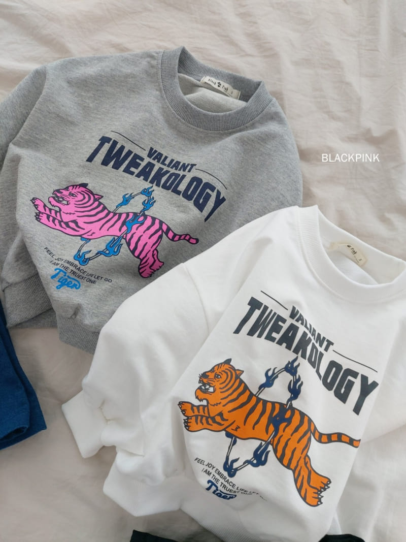 Black Pink - Korean Children Fashion - #designkidswear - Tiger Sweatshirt - 3
