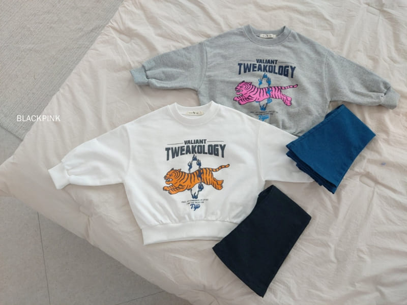 Black Pink - Korean Children Fashion - #designkidswear - Tiger Sweatshirt - 4