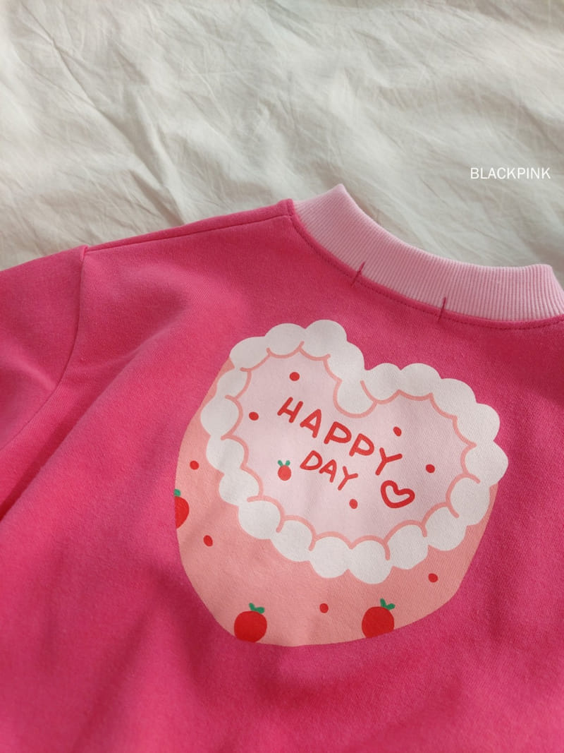 Black Pink - Korean Children Fashion - #fashionkids - Happy Day Zip-up - 8