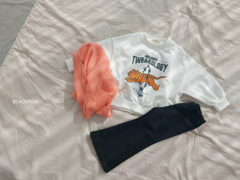 Black Pink - Korean Children Fashion - #littlefashionista - Tiger Sweatshirt - 10
