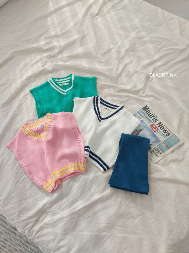 Black Pink - Korean Children Fashion - #magicofchildhood - Vivid School Vest