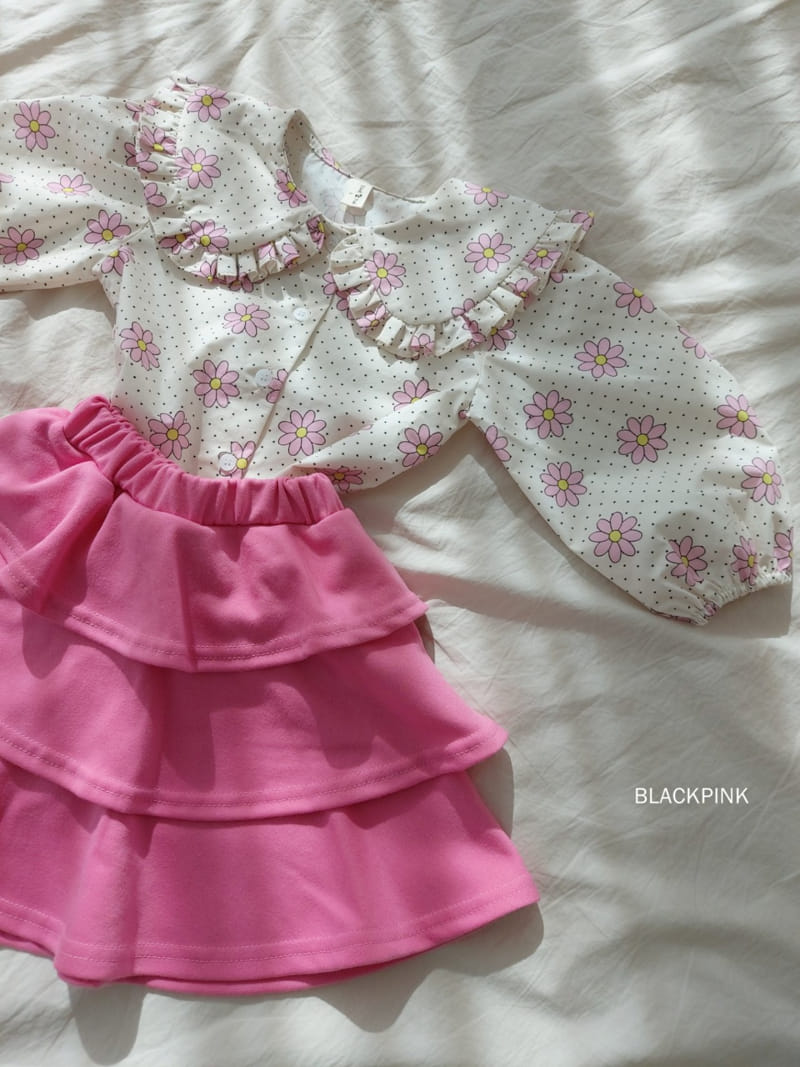 Black Pink - Korean Children Fashion - #minifashionista - Daisy Blouse - 7