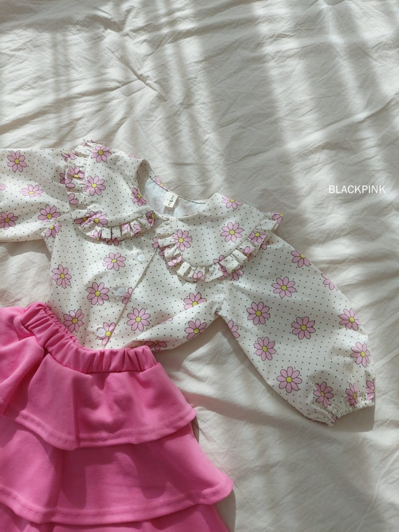 Black Pink - Korean Children Fashion - #prettylittlegirls - Daisy Blouse - 8