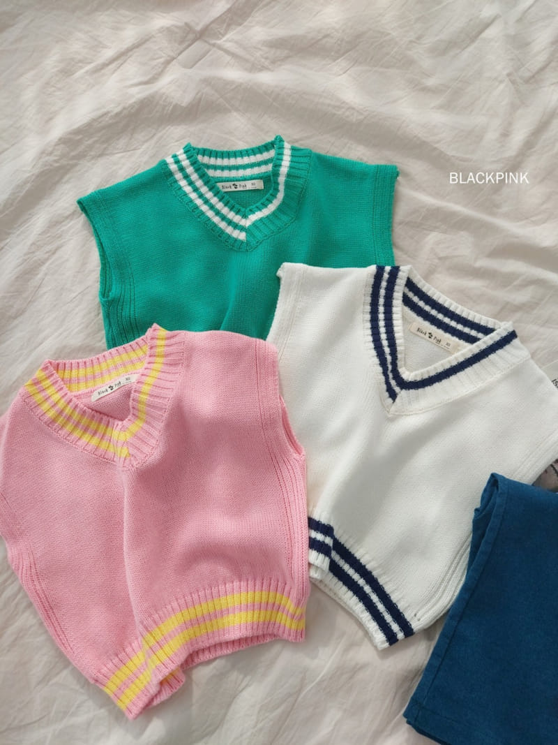 Black Pink - Korean Children Fashion - #prettylittlegirls - Vivid School Vest - 3