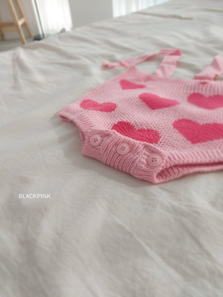 Black Pink - Korean Children Fashion - #prettylittlegirls - Spring Heart Bodysuit - 6