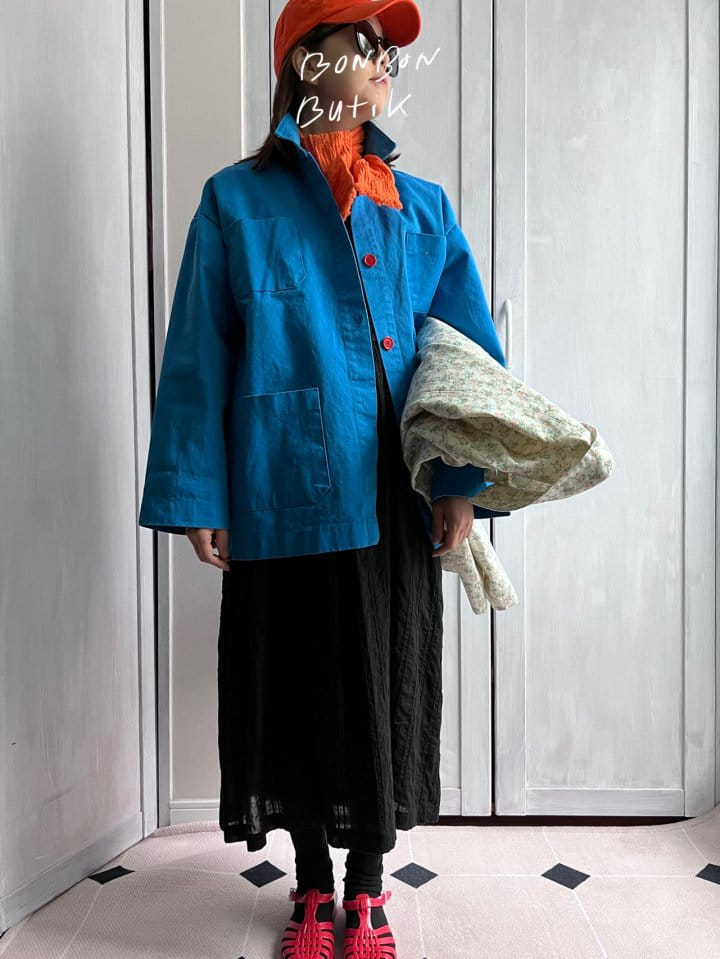Bon Bon Butik - Korean Women Fashion - #shopsmall - Mom Lego Jacket - 4